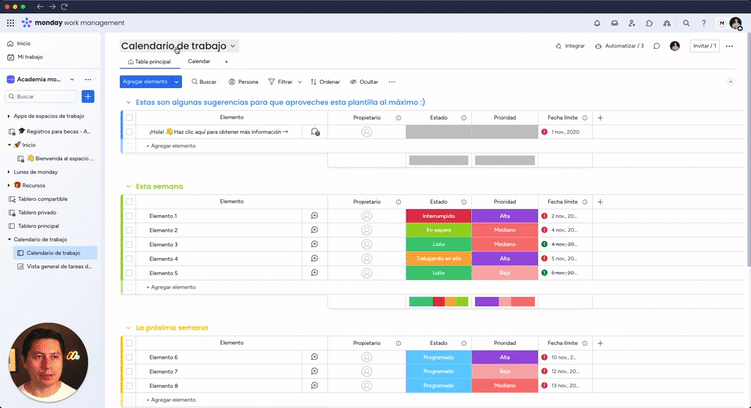 Miniatura de: Descripción del tablero